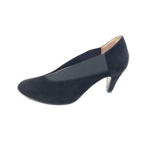 Sole Bliss Mercy Black Suede Comfort Heels Wide Fit Bunion Friendly EU 40 US 10